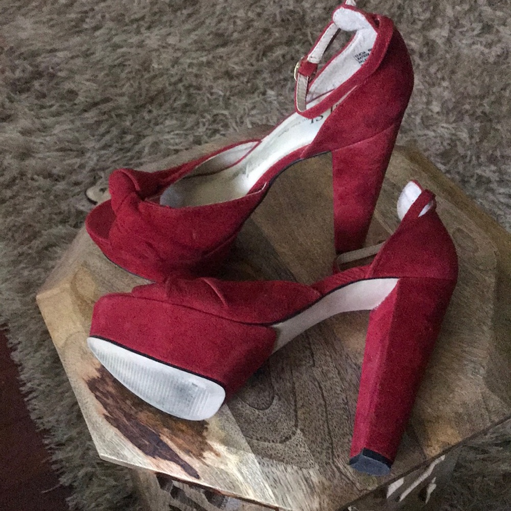 Kelsi suede platform heels